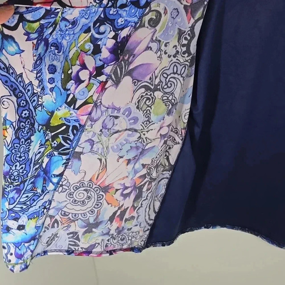 {Peck & Peck} Women's Paisley Print Open Cardigan Jacket - Size Medium - Picture 8 of 11
